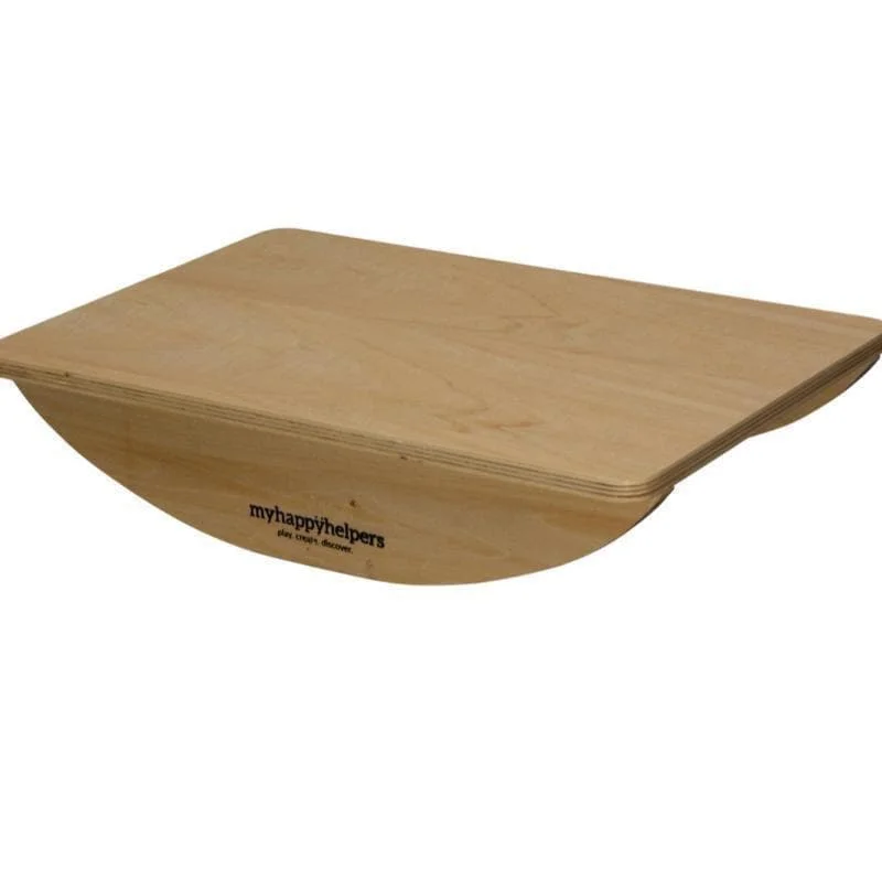 Wooden activity centers for baby development​ Small Wooden Rocker Balance Board