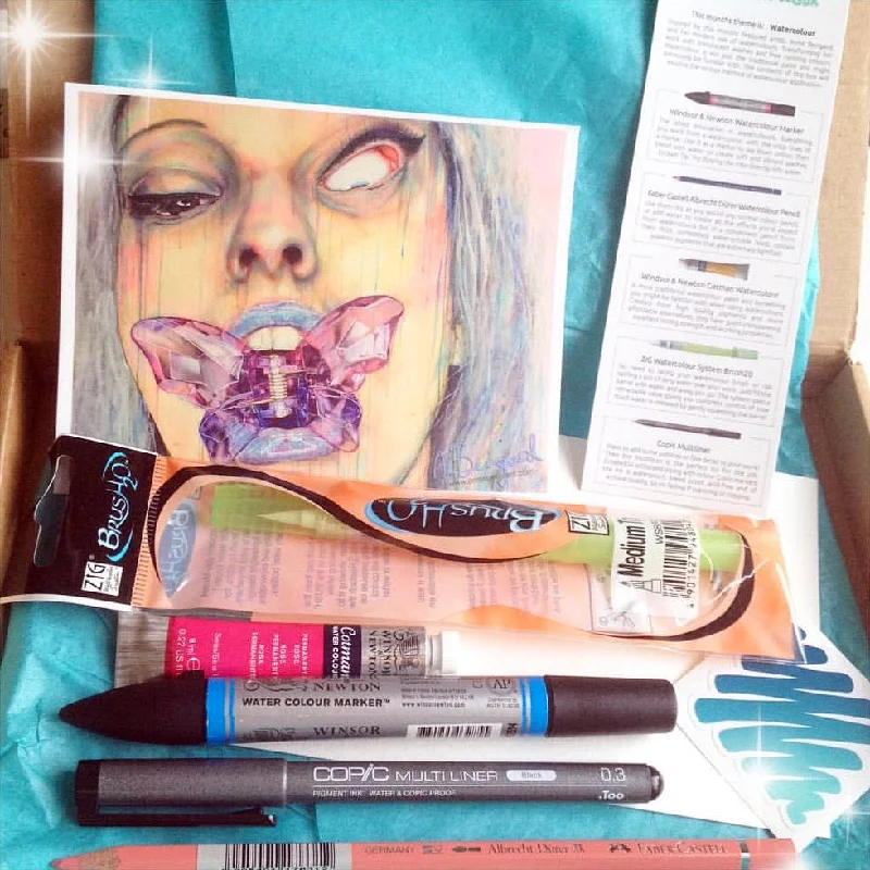 Gouache paint sets for opaque and vibrant paintings​ ScrawlrBox #002