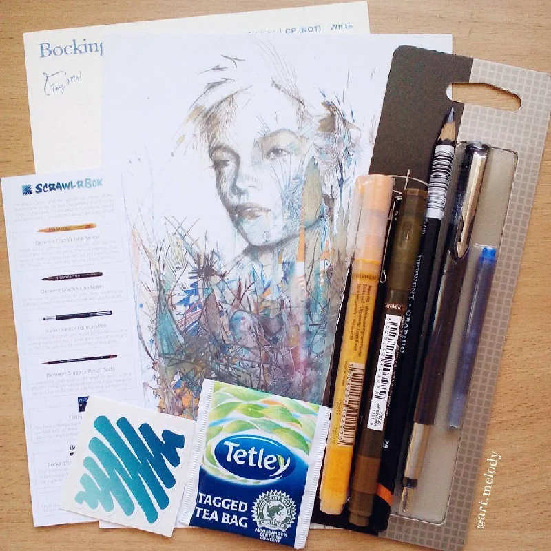Quilling art supplies for making intricate paper designs​ ScrawlrBox #007