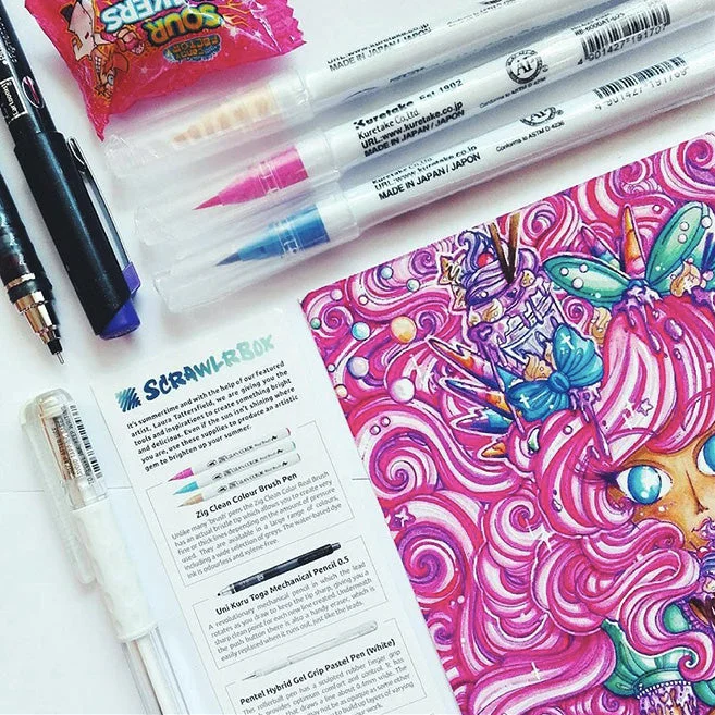 Weaving art supplies for creating woven wall hangings​ ScrawlrBox #012
