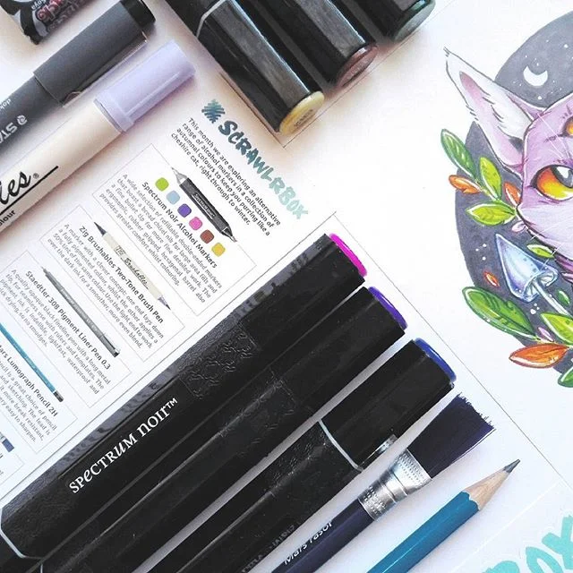 Cross - stitch art supplies with pre - printed patterns​ ScrawlrBox #014