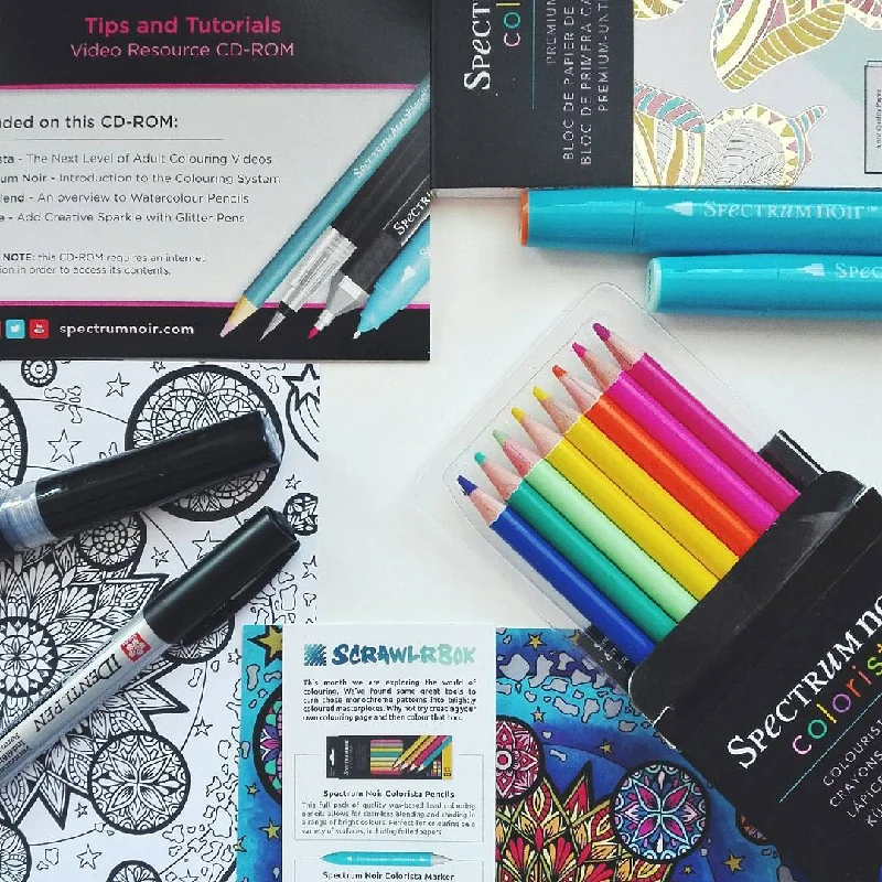 Decoupage art supplies for decorating with paper cut - outs​ ScrawlrBox #016