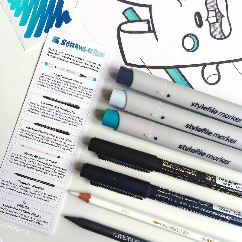 Brush - lettering art supplies for modern calligraphy​ ScrawlrBox #020