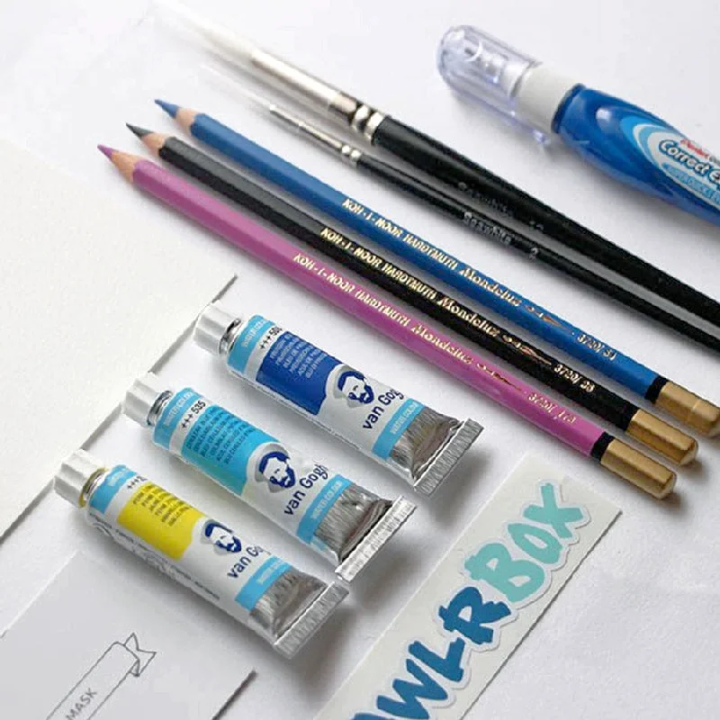 Budget - friendly art supplies for students on a tight budget​ ScrawlrBox #025