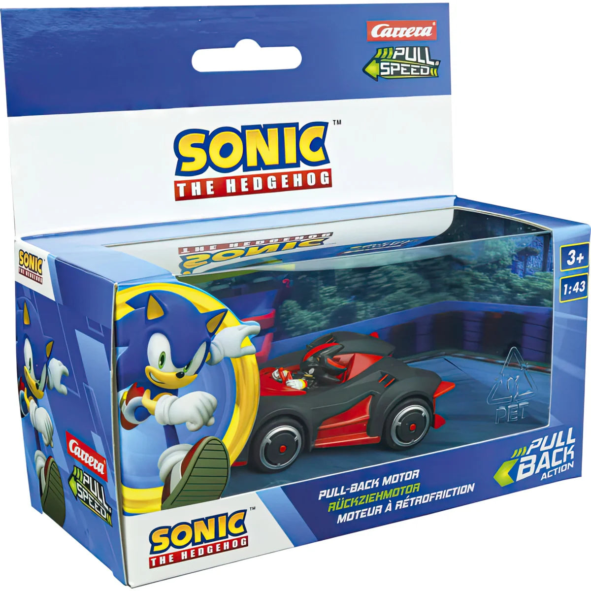 Car tuning for enhanced performance​ SONIC the Hedgehog Pull Speed Car - Assortment