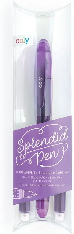 Painting and handicraft supplies for music - themed projects​ Splendid Fountain Pen Set - Purple