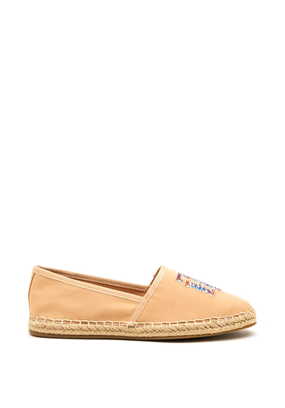 Tommy Hilfiger Womens Monogram Logo Espadrilles, Sandrift