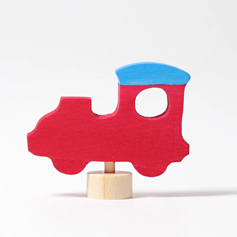 Wooden play theaters for performing arts Train Decorative Figure - For Birthday Ring or Celebration Ring- Grimm's Wooden Toys Wooden play theaters for performing arts Train Decorative Figure - For Birthday Ring or Celebration Ring- Grimm's Wooden Toys