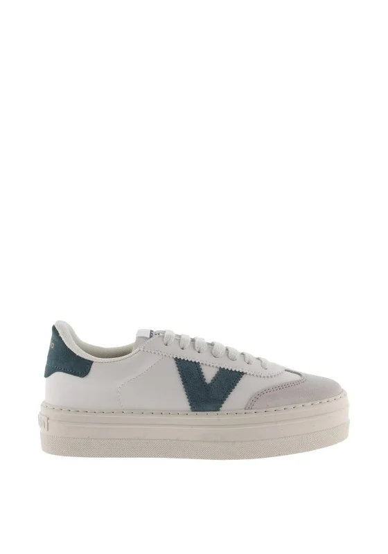 Victoria Barcelona Logo Platform Trainers, Neutral