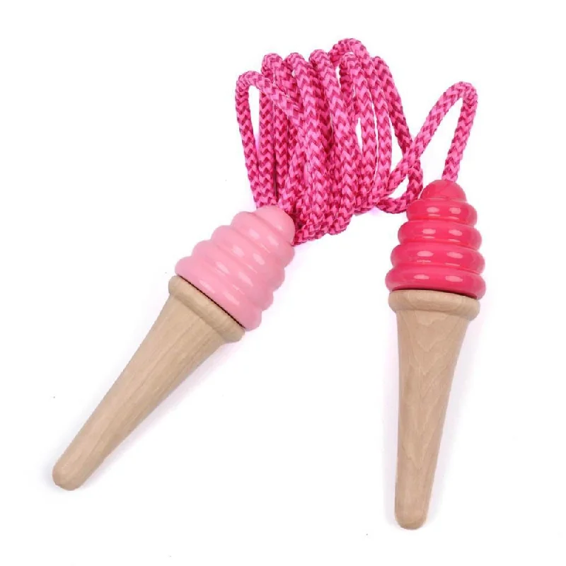 Wooden play libraries for reading pretend​ Vilac ice cream skipping rope