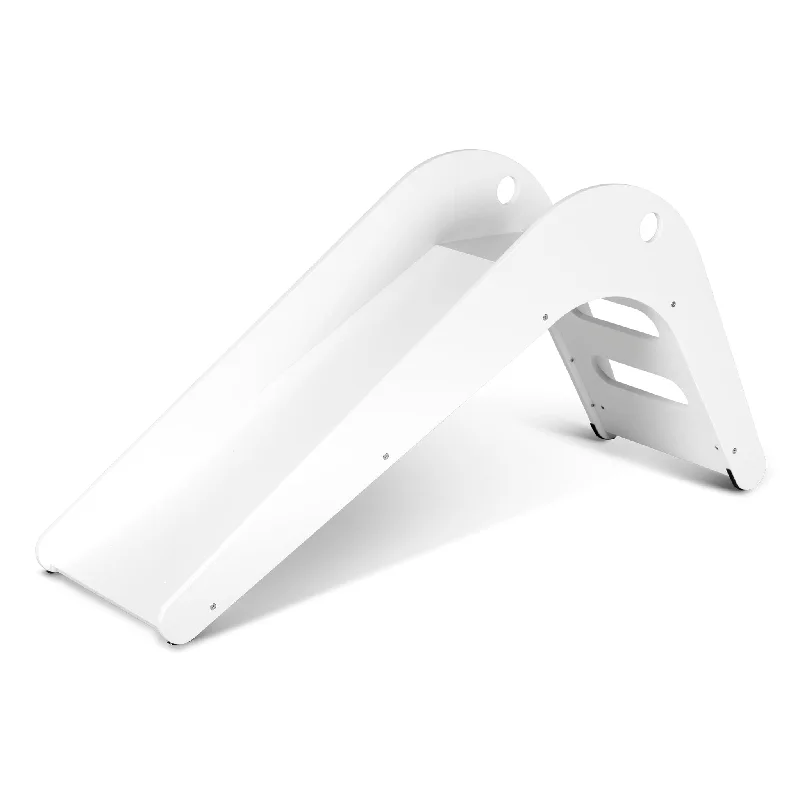 Wooden activity centers for baby development​ White Wooden Slide