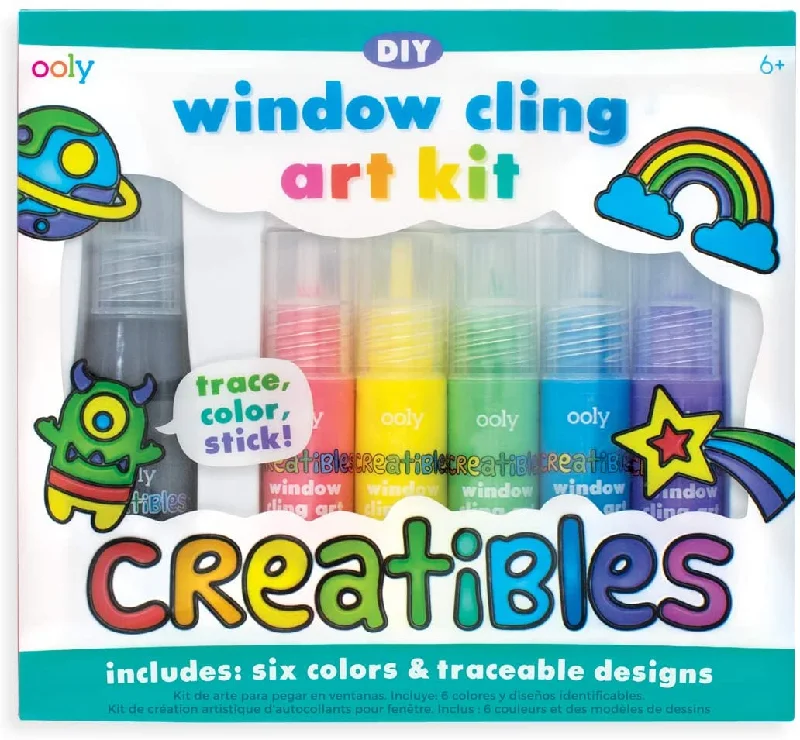 Air - dry clay for easy - to - use handicraft projects Creatibles DIY Window Cling Art Kit Air - dry clay for easy - to - use handicraft projects Creatibles DIY Window Cling Art Kit