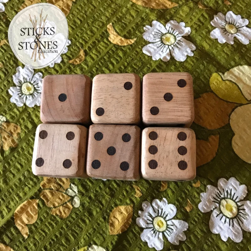 Wooden xylophones for making music​ Wooden Dice - Sets of 6, 3 or 2