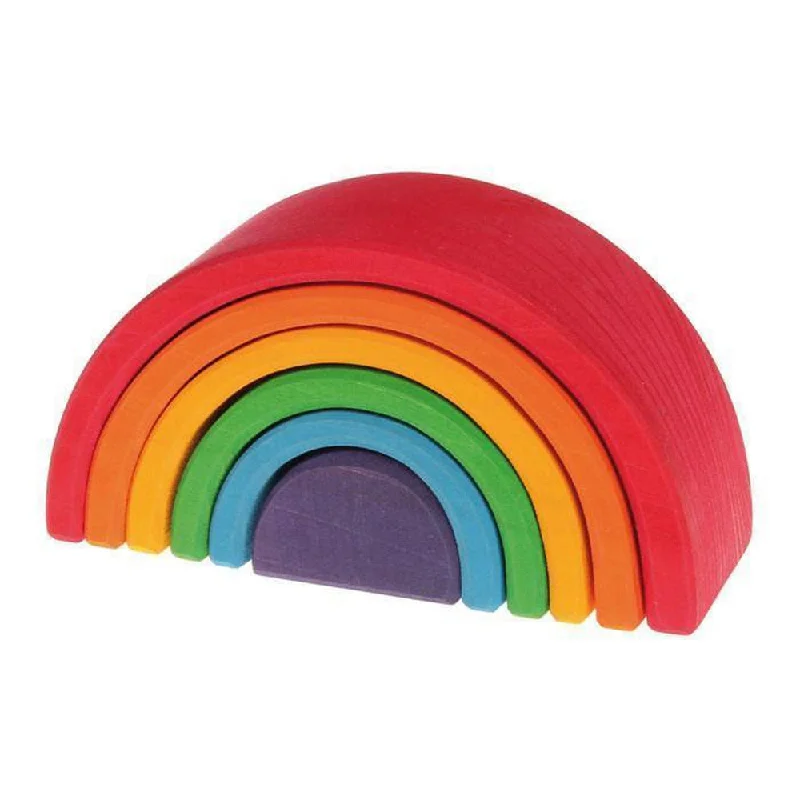 Wooden play snowmobiles for winter - themed play Grimm's medium wooden rainbow stacker Wooden play snowmobiles for winter - themed play Grimm's medium wooden rainbow stacker