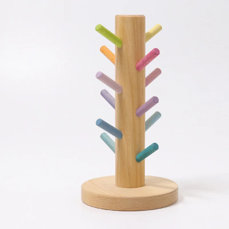Wooden play fire stations for fire - fighting pretend Wooden Sorting Helper Tower For Rings - Pastel - Grimm's Wooden play fire stations for fire - fighting pretend Wooden Sorting Helper Tower For Rings - Pastel - Grimm's