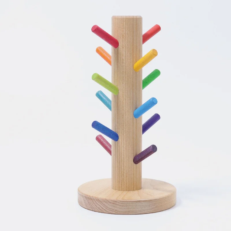 Wooden play police stations for law - enforcement play Wooden Sorting Helper Tower For Rings - Rainbow - Grimm's Wooden play police stations for law - enforcement play Wooden Sorting Helper Tower For Rings - Rainbow - Grimm's