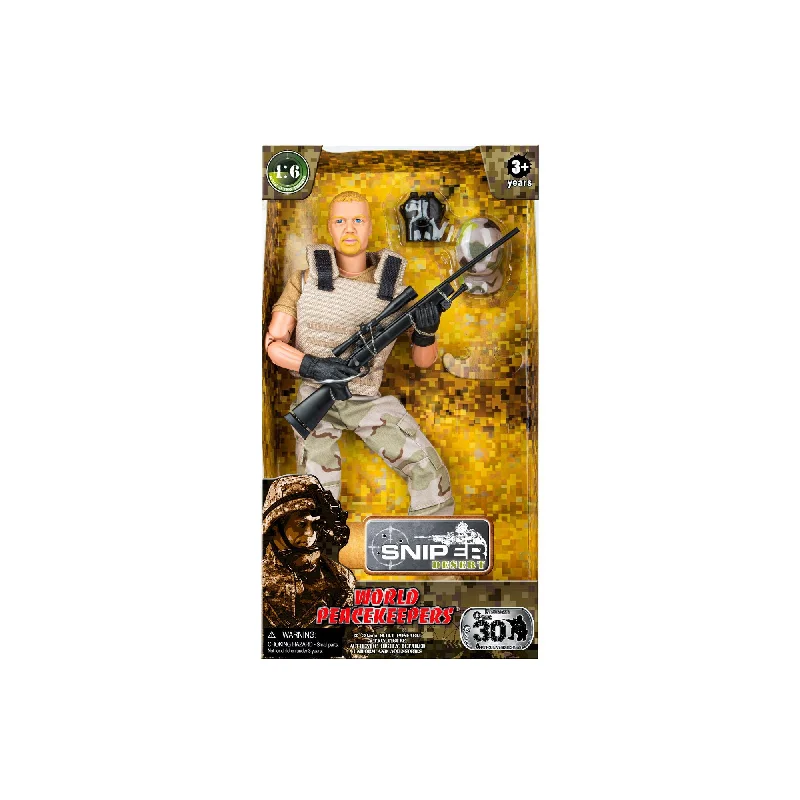 Inside Out Emotion Action Figures​ World Peacekeepers 1:6 Sniper Desert