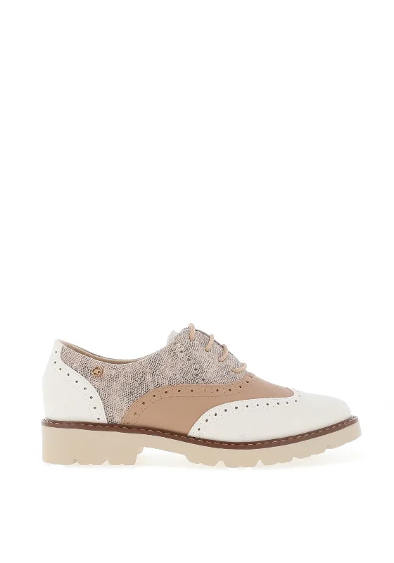 Zanni & Co Keys Brogues, Nude Plate