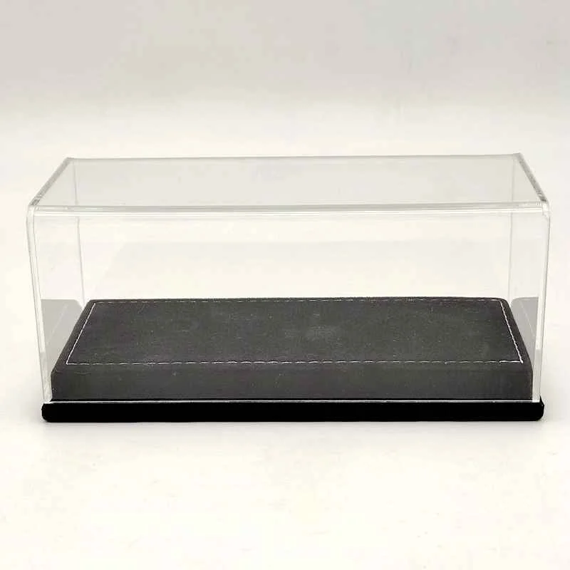 1:43 Thicken Acrylic Case Models Car Thicken Display Box Transparent Dustproof Black Flannel Bottom