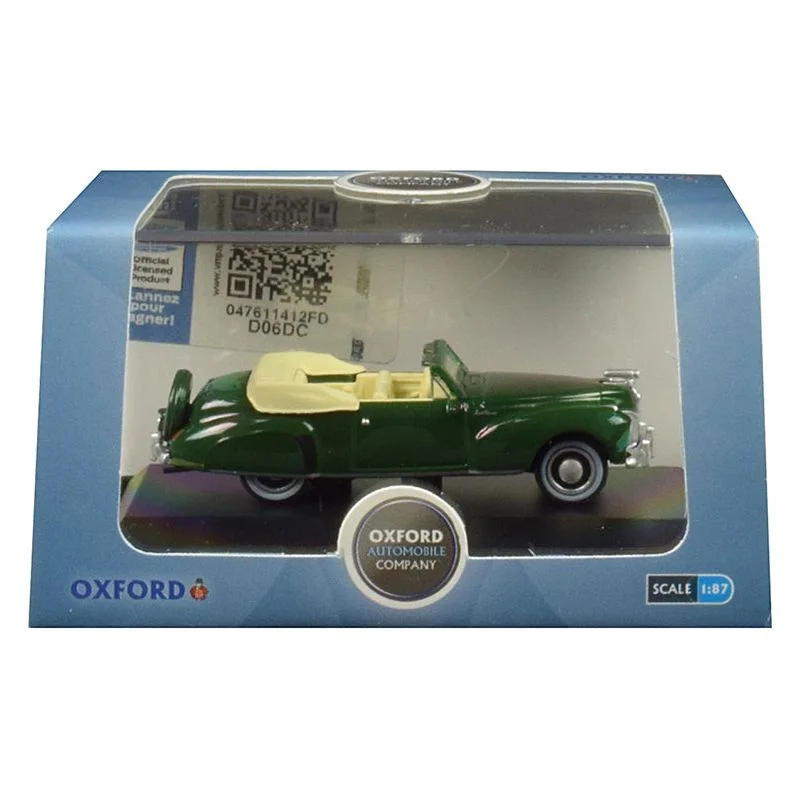 1941 Lincoln Continental Convertible Spode Green 1/87 (HO) Scale Diecast Model Car by Oxford Diecast 1941 Lincoln Continental Convertible Spode Green 1/87 (HO) Scale Diecast Model Car by Oxford Diecast