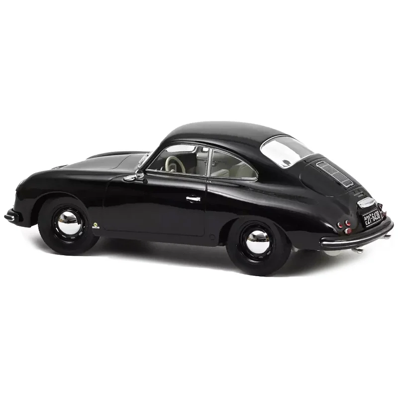 1952 Porsche 356 Coupe Black with White Interior 1/18 Diecast Model Car by Norev