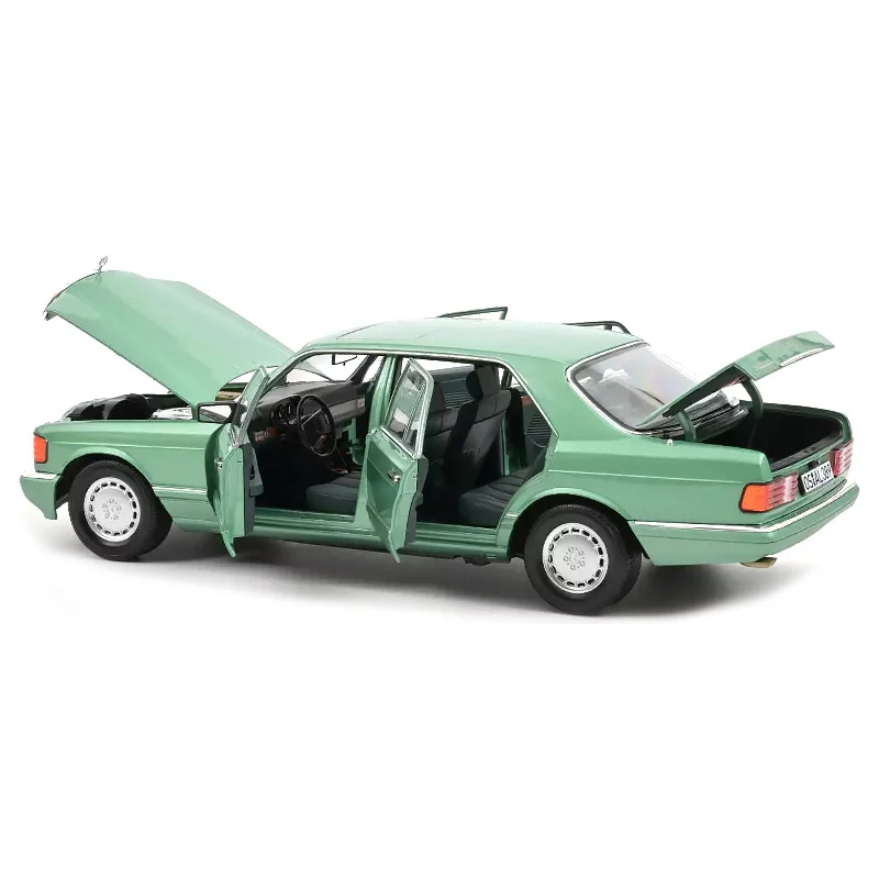 1991 Mercedes-Benz 560 SEL Light Green Metallic 1/18 Diecast Model Car by Norev