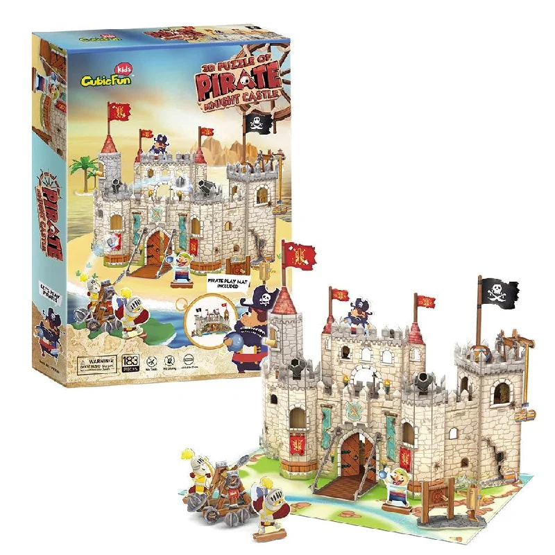 Educational toys for teaching e - learning basics 3D Puzzle of Pirate Knight Castle Educational toys for teaching e - learning basics 3D Puzzle of Pirate Knight Castle