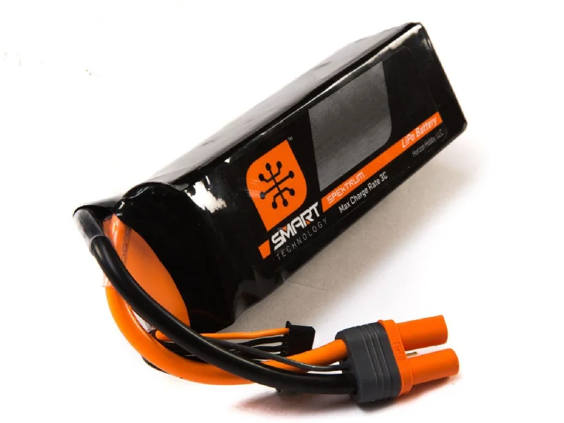 Spektrum 5000Mah 6S 22.2V Smart Lipo 30C; Ic5 O-SPMX50006S30