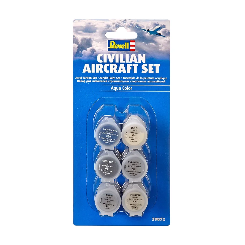 Superhero - lair model toys for comic - book fans 6-Pack Aqua Color Paint - Civilian Aircraft Set Superhero - lair model toys for comic - book fans 6-Pack Aqua Color Paint - Civilian Aircraft Set