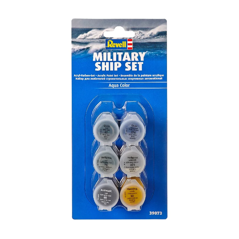 Egyptian - pyramid model toys for cultural exploration​ 6-Pack Aqua Color Paint - Military Ship Set
