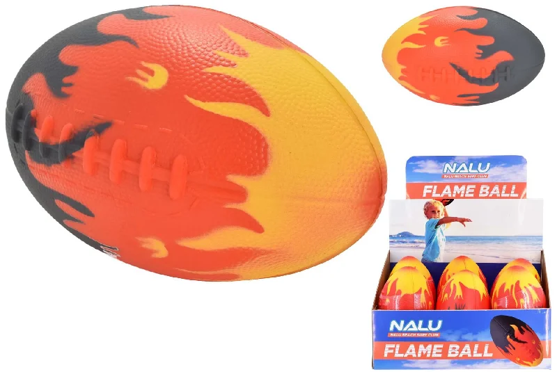Outdoor toys for St. Patrick's Day like shamrock - shaped flying disks Children's Flame Design 8" Soft Rugby Ball Sports Toy Outdoor toys for St. Patrick's Day like shamrock - shaped flying disks Children's Flame Design 8" Soft Rugby Ball Sports Toy