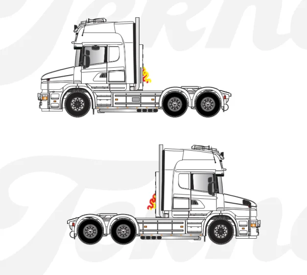 87795 | Scania Topline 6x4 T-Cab Kit