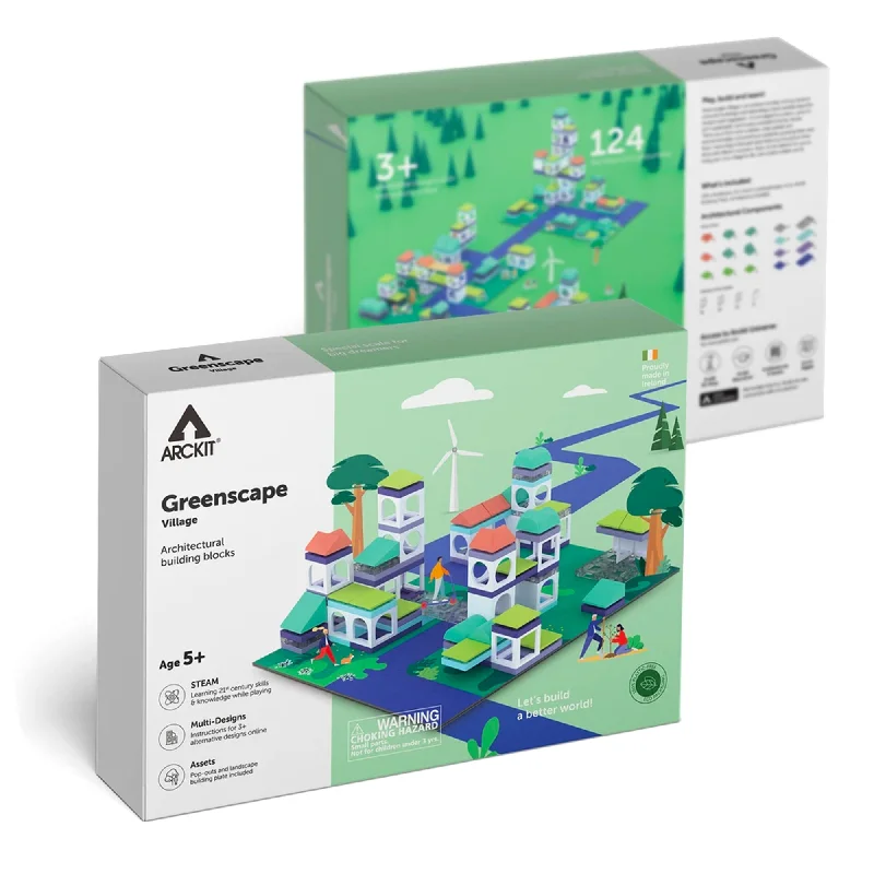 Dollhouse model toys with detailed furniture for imaginative play Architectural Building Kit - Greenscape Village Dollhouse model toys with detailed furniture for imaginative play Architectural Building Kit - Greenscape Village