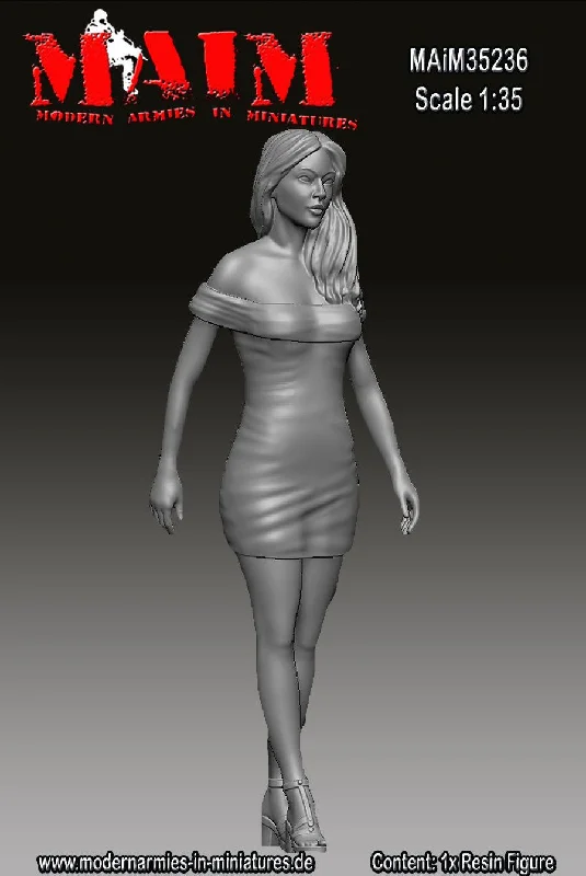 Asian Beauty female figure  1:35 scale resin model kit