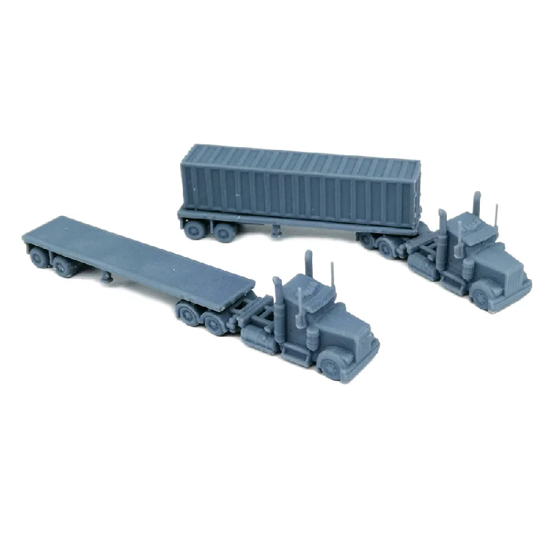 Big Rig Semi Truck Set 1:220 Z Scale