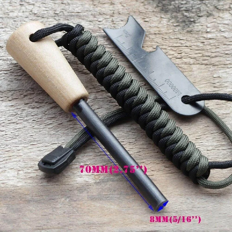 Outdoor toys for muddy areas like rubber boots with toy attachments Bushcraft Survival Ferrocerium Fire Steel With Corded Lanyard & Striker Outdoor toys for muddy areas like rubber boots with toy attachments Bushcraft Survival Ferrocerium Fire Steel With Corded Lanyard & Striker