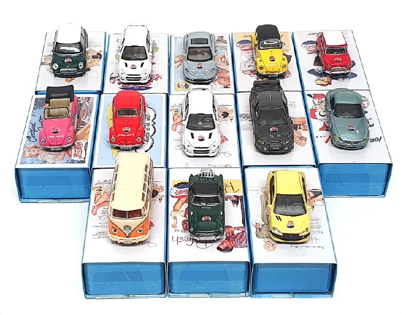 Cararama 1/72 CMSET13 - Collection Of 13 Models In Tins - Pepsi