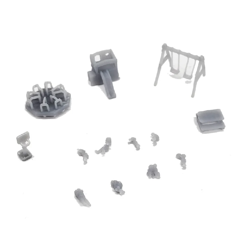 Children Playground Set with People 1:160 N Scale