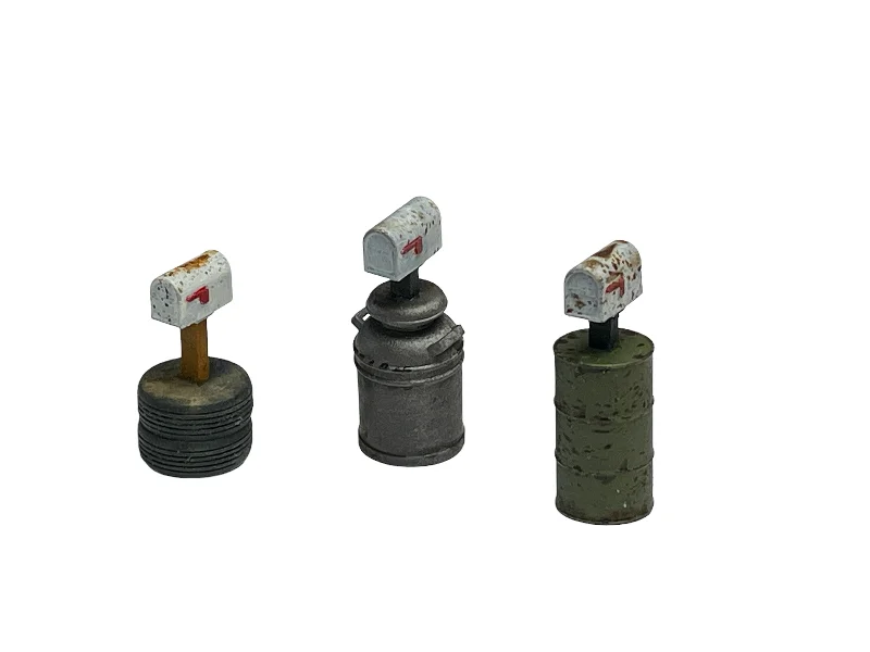 Country Mailboxes 3 Ways-  Resin Detail Part O Scale