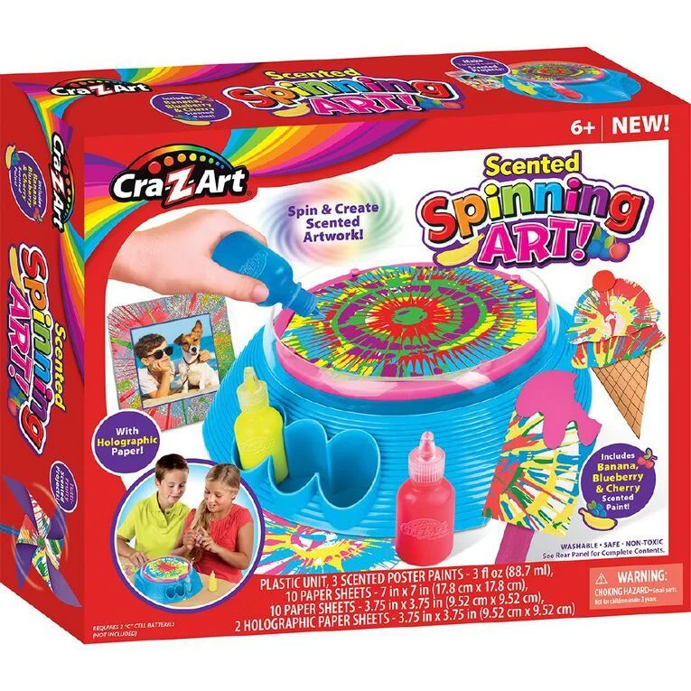 Educational toys for teaching digital art concepts​ Cra-z-art Scented Spinning Art