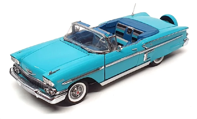 Danbury Mint 1/24 Scale DM5624T - 1958 Chevrolet Impala - Turquoise
