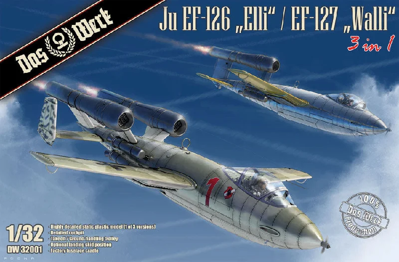 Das Werk 1/32 scale Ju EF-126 „Elli“ / EF-127 Walli (3 in 1) - kit DW32001