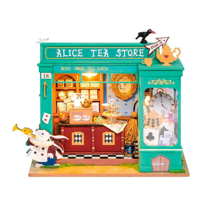 Fire station model toys with firefighting equipment DIY Mini House - Alice's Tea Store Fire station model toys with firefighting equipment DIY Mini House - Alice's Tea Store