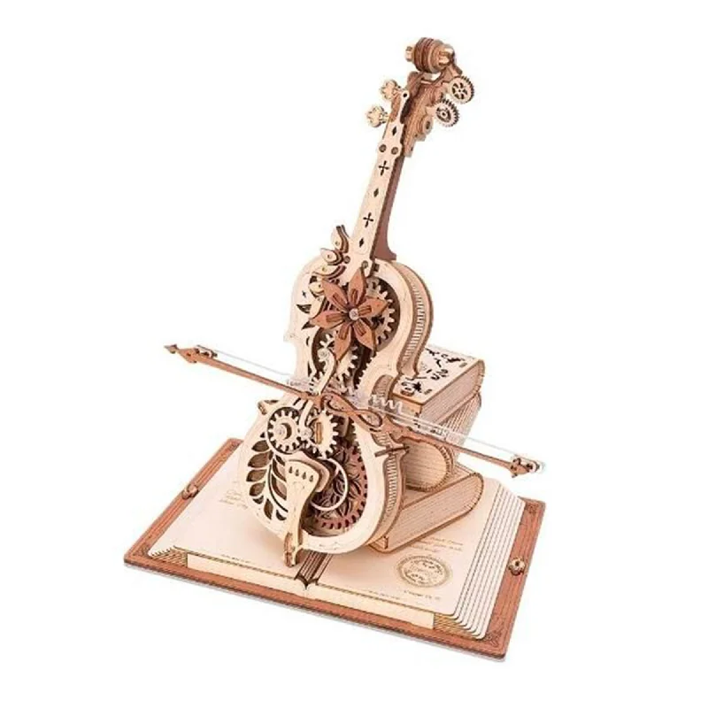 Carnival model toys with game booths​ DIY Wooden Music Box - Magic Cello