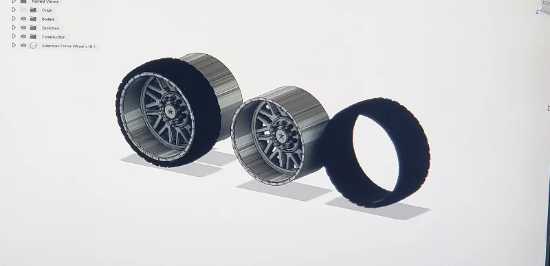 Truck Wheel Set v4 With Street Tires