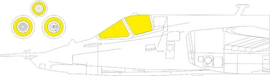 Eduard 1/48 scale paint masks Su-25 TFace for Zvezda - EX859