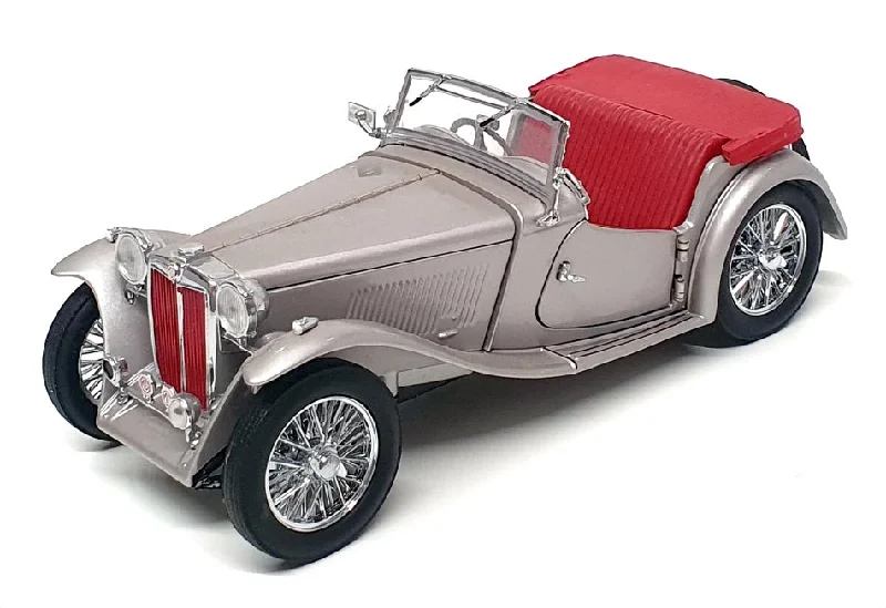 Franklin Mint 1/24 Scale B11E288 - 1948 MG TC Roadster - Met Grey