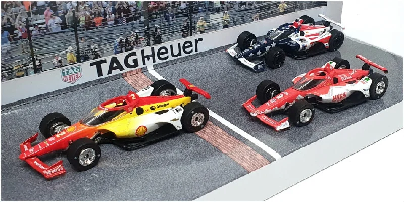Greenlight 1/64 Scale 11581 - 2023 Indy500 3 Car Podium Set #2 #8 #14