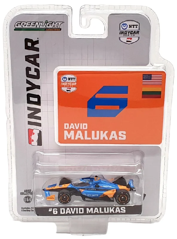 Greenlight 1/64 Scale 11593 - NTT Indycar Series #6 D. Malukas - Blue/Orange
