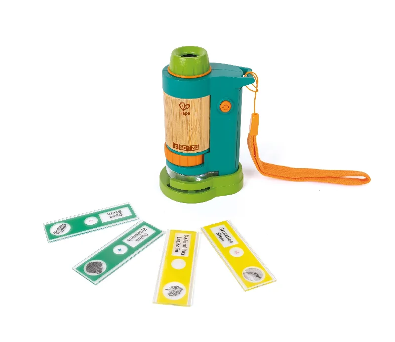 Outdoor toys for triplets to have group fun​ Hape Nature Fun Field Microscope